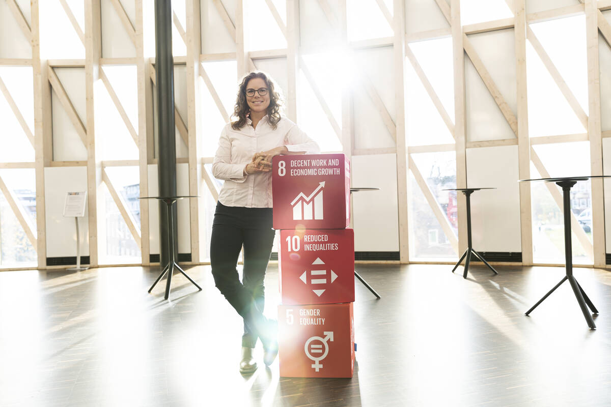 En glad och trevlig professor.