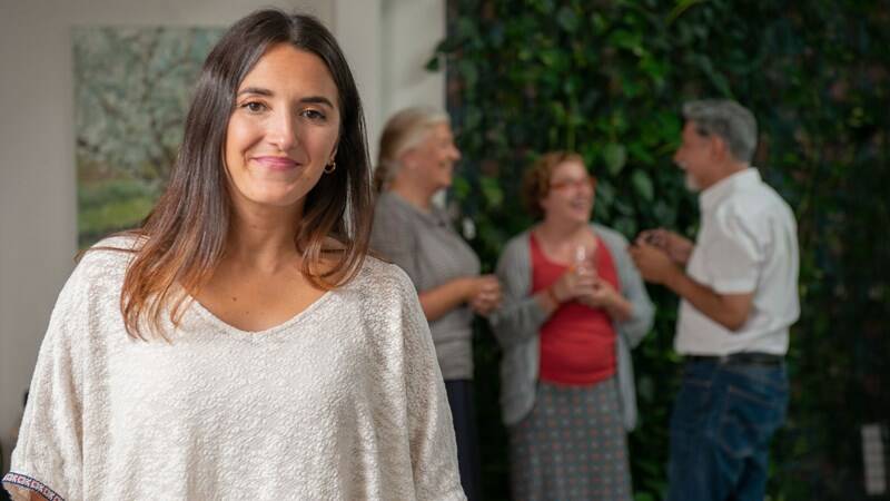 Trevlig stämning på kontoret.