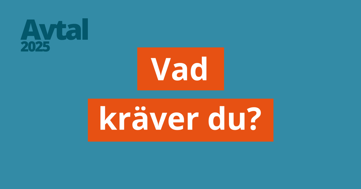 Vad kräver du i avtalsrörelsen?