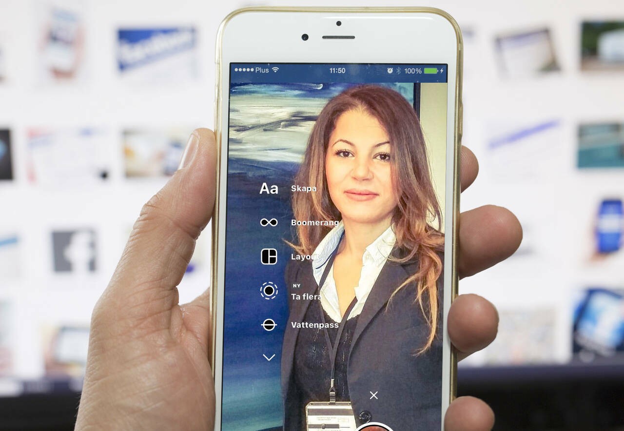 Instagram på telefonen