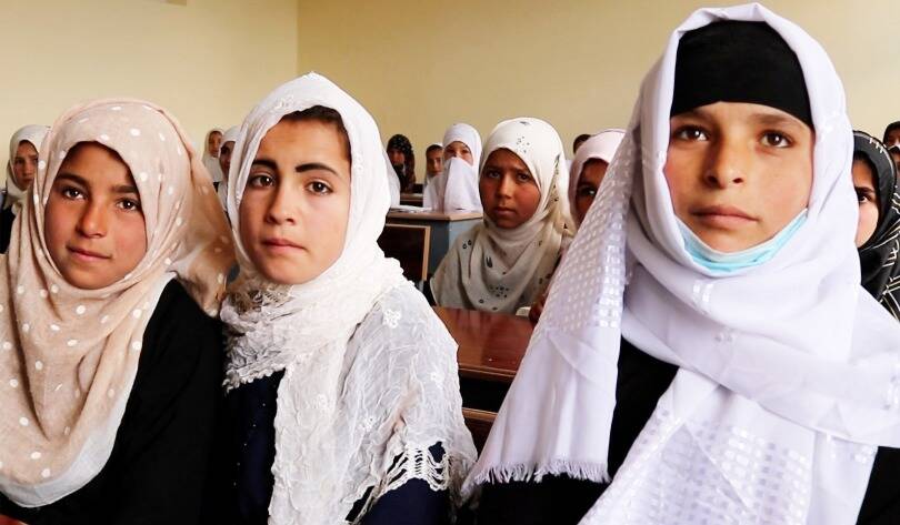 Elever i en av SAK:s skolor. Foto: Sayed Qudratullah Attaye