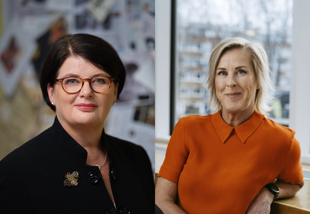 Heike Erkers, Akademikerförbundet SSR och Åsa Fahlén Sveriges Lärare. 